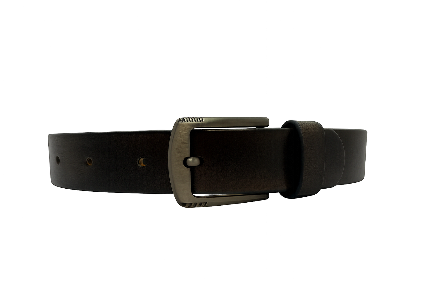 Full-Grain Leather Belt – Classic Dark Brown - 28 1/2 Inches